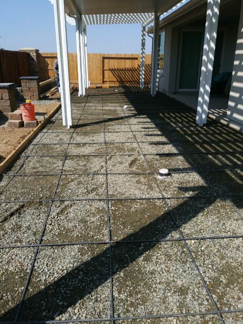 this picture shows stamped concrete in hayward california