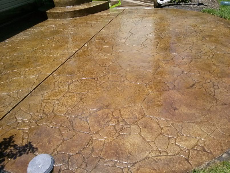 this image shows hayward concrete patio