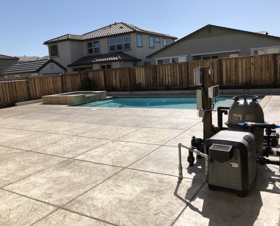 this image shows pool deck concrete contractor in hayward, ca