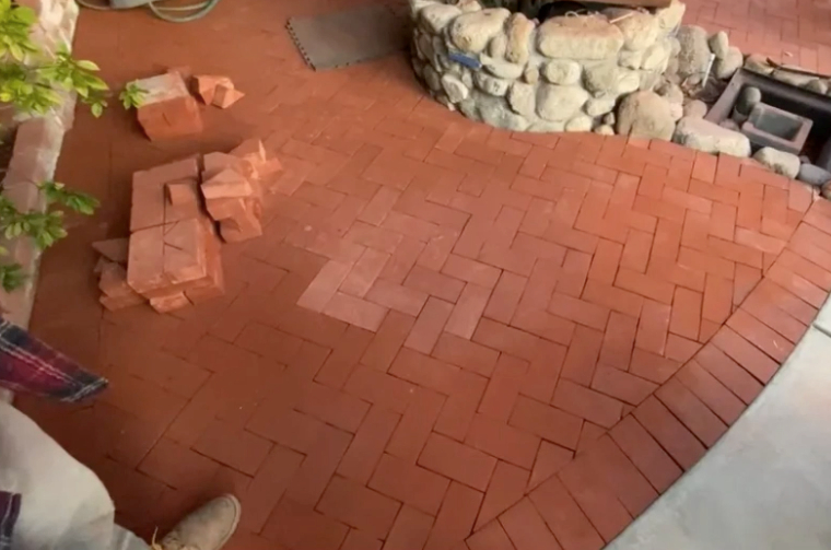 this image shows brick masonry in Hayward, California
