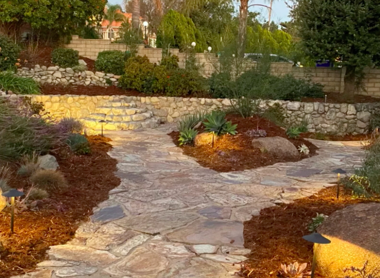 this image shows stone pavers in Hayward, California
